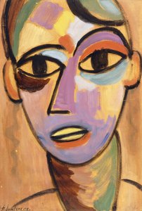 Mistik Kafa: Jungling Ic.1917 by Alexej von Jawlensky