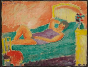 Yatan Kız; Yatan Kız, c.1917 by Alexej von Jawlensky