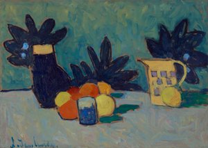 Meyve ile natürmort by Alexej von Jawlensky