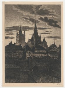 Lozan Lozan görünümü (nesne üzerindeki başlık) by Alexis Forel