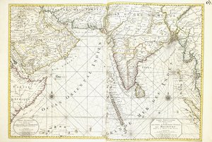 Afrika, Arabistan ve Hindistan Haritası