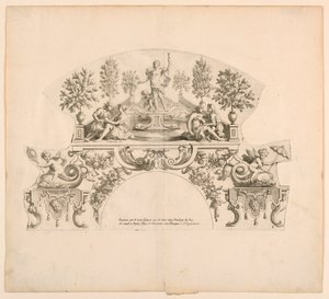 Fan yaprakları, Setin sekizinci ve dokuzuncu plakaları, "Divers Desseins de grands Fans, Encrans, et autres Ornamens, icat et oyulmuş par Nicolas Loire" by Alexis Loir