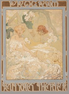 Alman oyun evi. Tiyatro programı, 1908.