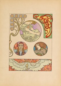 Dekoratif Belgeler, 1902. by Alfons Marie Mucha