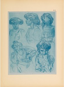 Dekoratif Belgeler, 1902. by Alfons Marie Mucha