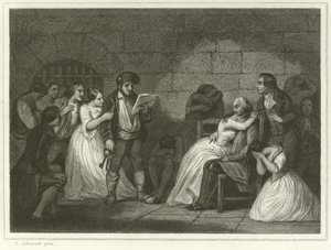 Hükümlülerin Çağrısı (gravür) by Alfred (after) Johannot