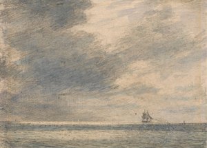 Denizde Akşam by Alfred Abram Constable