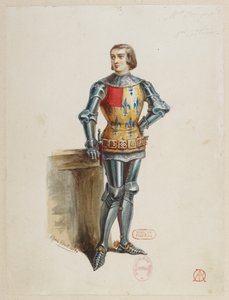Halévy - La magicienne - Alfred Albert tarafından kostüm modelleri - 03. (Réné), M. Gueymard, 1. kostüm by Alfred Albert