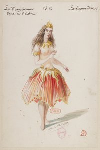 Halévy - La magicienne - Alfred Albert tarafından kostüm modelleri - 12. Salamandre by Alfred Albert