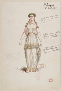 Halévy - La magicienne - Alfred Albert tarafından kostüm modelleri - 21. Mélusine, 3. kostüm by Alfred Albert