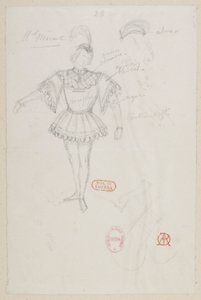Halévy - La magicienne - Alfred Albert tarafından kostüm modelleri - 23. M. Mérante, (pas de deux)
