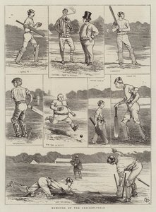 Kriket Sahasının Mizahları by Alfred Chantrey Corbould