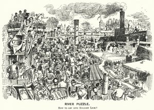 Yumruk karikatürü: Molesey Lock, Surrey