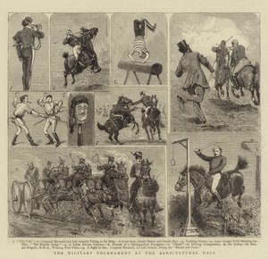 Ziraat Salonunda Askeri Turnuva by Alfred Chantrey Corbould