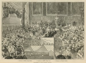 Kraliyet Adalet Mahkemeleri: Orta Tapınakta Öğle Yemeği by Alfred Chantrey Corbould