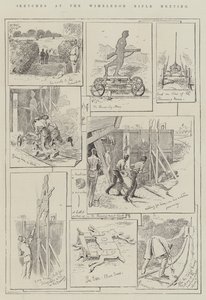 Wimbledon Tüfek Toplantısında Skeçler by Alfred Courbould