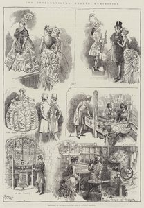 Uluslararası Sağlık Sergisi, Antik Kostüm ve Antik Londra Eskizleri by Alfred Courbould