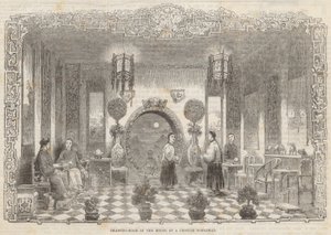 Çinli bir asilzadenin evinde misafir odası by Alfred Crowquill