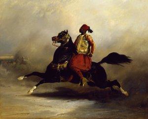 Nubian Horseman at the Gallop