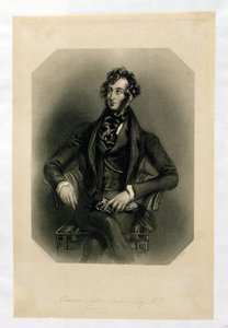 Edward Lytton Bulwer (1803-73), H. Cook tarafından oyulmuş by Alfred Edward Chalon
