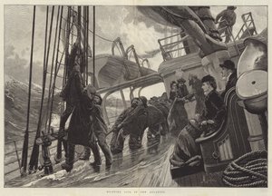 Atlantik'te Kaldırma Yelkeni by Alfred Edward Emslie