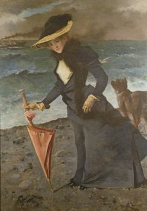 Deniz Kıyısında, 1891 by Alfred Emile Stevens