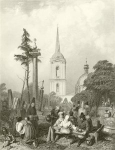 Smolensko Kilisesi Mezarlığı by Alfred Gomersal Vickers