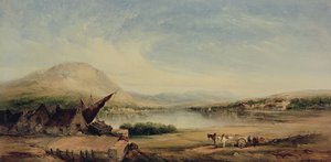 Lakeside View, 19. yüzyıl by Alfred Gomersal Vickers