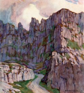 Cheddar Gorge (renkli taş) by Alfred Heaton Cooper
