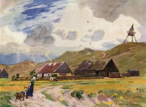 Danimarka: Gamla Skagen (renkli taş) by Alfred Heaton Cooper