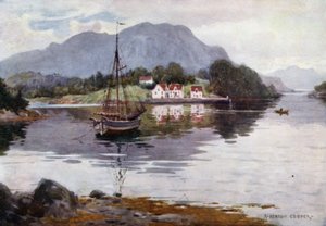 Godosund, Hardanger Fiyordu by Alfred Heaton Cooper