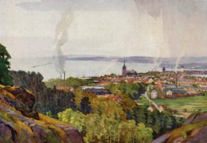 Kofi í Paisanos við landamæri Chile by Alfred Heaton Cooper