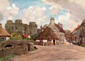 Nunney Köyü ve Kalesi by Alfred Heaton Cooper