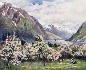 Oode, Hardanger Fjord  by Alfred Heaton Cooper