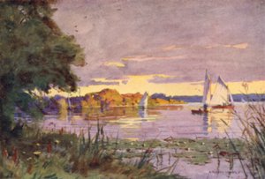 Oulton Geniş, Suffolk by Alfred Heaton Cooper