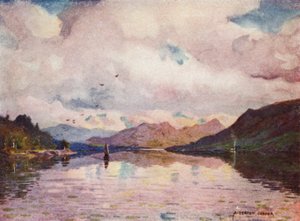 Yansımalar, Kylemore Lough by Alfred Heaton Cooper