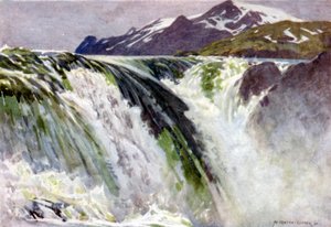 Lake and Village of Are by Alfred Heaton Cooper