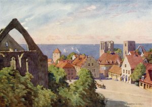 The City of Visby  by Alfred Heaton Cooper