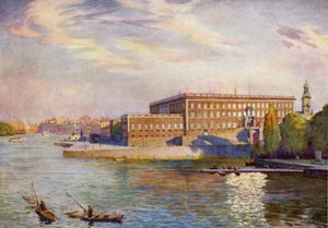 The Royal Palace, Stockholm  by Alfred Heaton Cooper