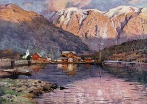 Oode, Hardanger Fjord by Alfred Heaton Cooper