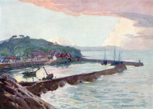 Watchet Limanı (renkli taş) by Alfred Heaton Cooper