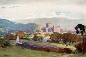 ವೆಲ್ಸ್, ಮಿಲ್ಟನ್ ಹಿಲ್ (ಬಣ್ಣದ ಲಿಥೋ) ಟರ್ಕಿಯಿಂದ by Alfred Heaton Cooper