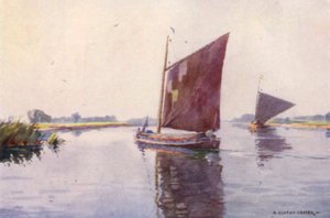 Waveney'deki Wherries, Suffolk