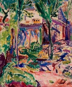 Ev ile manzara by Alfred Henry Maurer