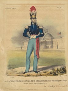 Washington Şehrinin Washington Hafif Piyadesine by Alfred Hoffy