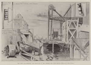 Londra ve Hindistan Rıhtımlarında Yeni Silo Tahıl Deposu ve Asansör by Alfred Hugh Fisher