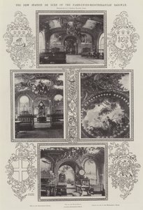 Paris-Lyons-Akdeniz Demiryolunun Yeni İstasyonu De Luxe by Alfred Hugh Fisher