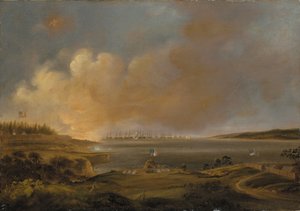 Fort McHenry Savaşı by Alfred Jacob Miller