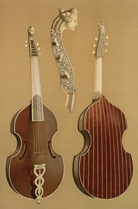Viola da Gamba veya bas viol, Joachim Tielke (1641-1719) Hamburg, 1701, 