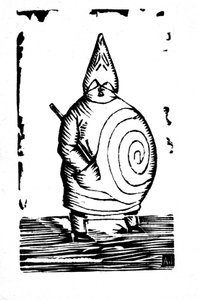 Peder Ubu, 19. yüzyılın sonu (ahşap oyma)